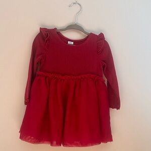 Old Navy Red Shimmer Dress Size 12-18M